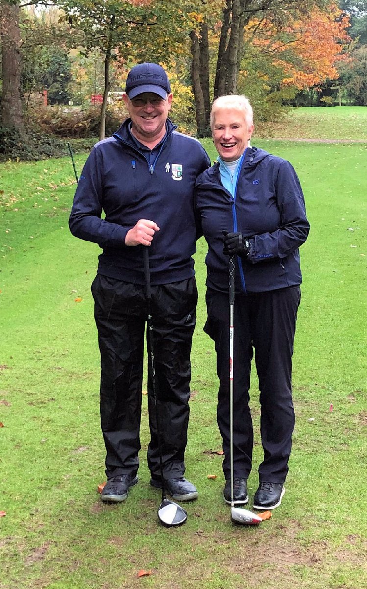 A bit cool and damp for our new Captains (Sue &amp; Carl) 
<a href="/ElshamGolfClub/">Elsham Golf Club</a> who enjoyed a thier afternoon on Saturday competing in the Reverse Waltz. Congratulations to the both of you 👏 #Golf #lincolnshire #ifyouknowyouknow