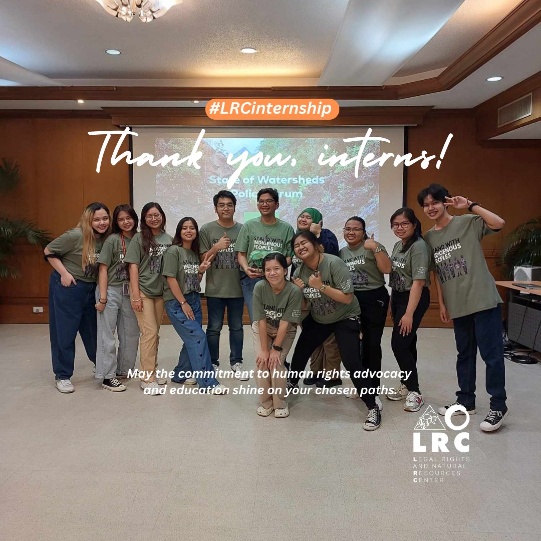 lrcphl's tweet photo. 🌟 Celebrating our interns' achievements:

- Sharp policy papers 📄
- Paralegal resources for indigenous disputes ⚖️
- Data on rights trends &amp; impacts 📊
- Managing national policy forums 🗣️ https://t.co/e6THB9A5Iv