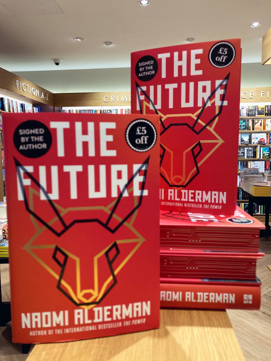 Also in today is #TheFuture - the incredible, thought provoking new novel from @naomialderman 🦊🧡