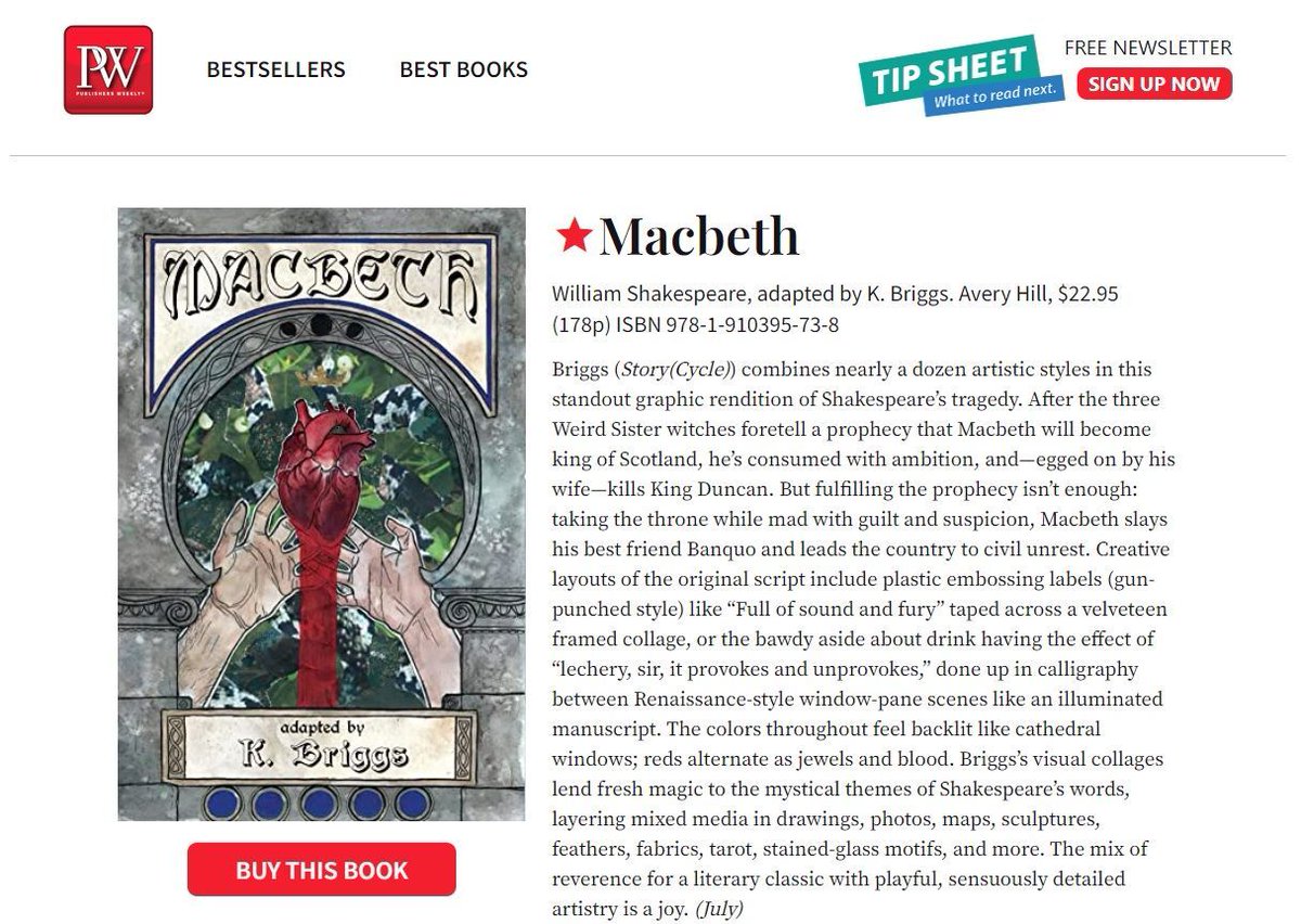 Macbeth by @withryn is now available digitally on our Gum Road store! Shop here: buff.ly/3s8s2R1 “This is not merely a companion to Shakespeare; this is Macbeth in its own right if it was written as a comic instead of a play.” – Comics Beat