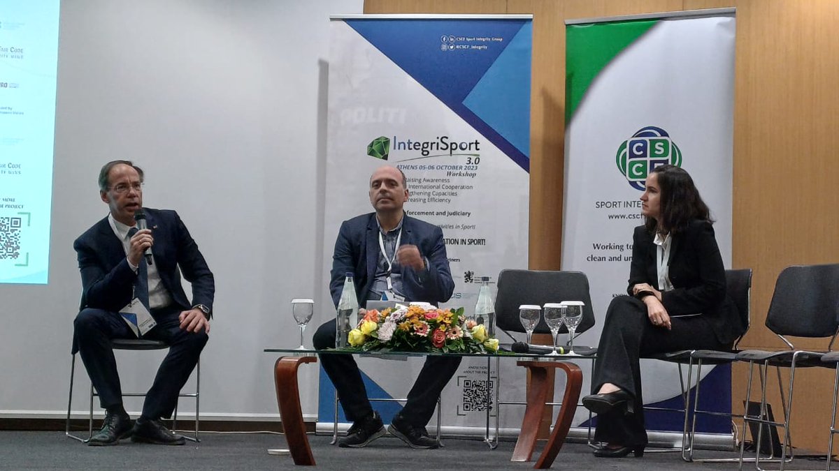 ArgyroElisavetManoli (@aemanoliphd) on Twitter photo With a bit of a delay, I'd like to thank the Secretary General of Sport of Greece <a href="/Mavrogiorgos/">George Mavrotas</a> for the invitation to speak to the <a href="/Cscf_integrity/">CSCF Sport Integrity Group</a> IntegriSport event in Athens last month. Always happy to keep the discussion going on issues of integrity in sport! With a bit of a delay, I'd like to thank the Secretary General of Sport of Greece <a href="/Mavrogiorgos/">George Mavrotas</a> for the invitation to speak to the <a href="/Cscf_integrity/">CSCF Sport Integrity Group</a> IntegriSport event in Athens last month. Always happy to keep the discussion going on issues of integrity in sport!