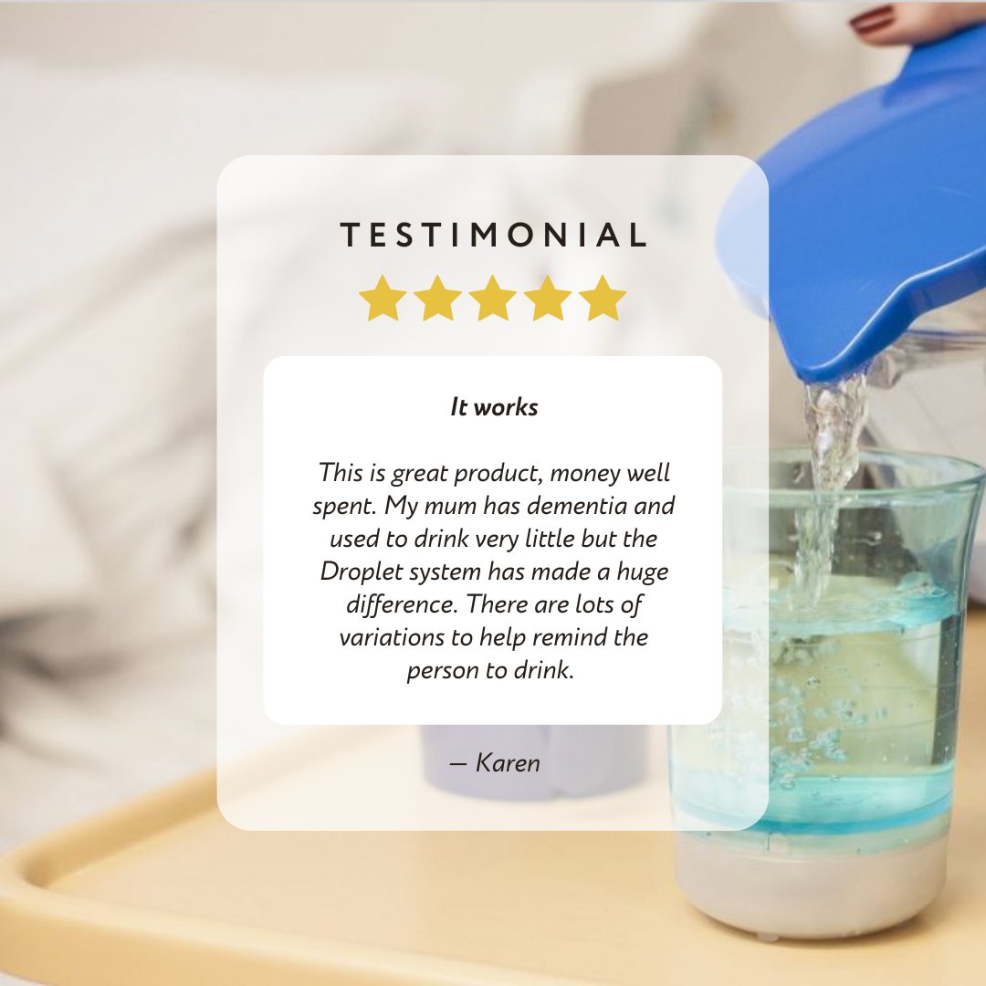 Worried your parents or loved ones aren’t drinking enough? Droplet is a great solution, reminding them to take a drink at regular intervals.

Learn more at droplet-hydration.com.

#droplet #hydration