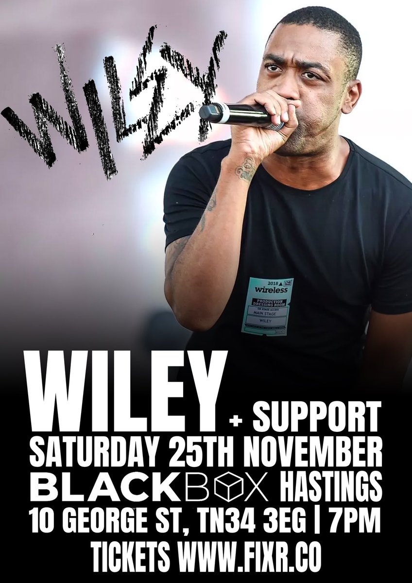 BlackBoxHST's tweet photo. Want to support @WileyUpdates Saturday 25th November ?

Send submissions to hello@blackboxhastings.com 

GIG CLOSE TO SOLD OUT!!! https://t.co/0NdXYeY5WA