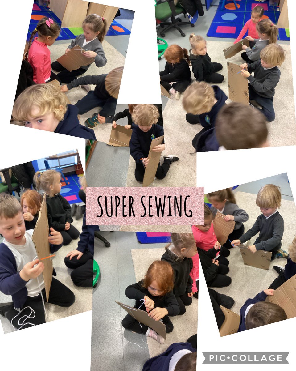 Building those strong muscles in our hands through threading 🧵 
.
.
#sewfantastic #finemotor #teamwork #Resilience #determination @mesne_lea @MissSmithRB_ML @MissAlexander10