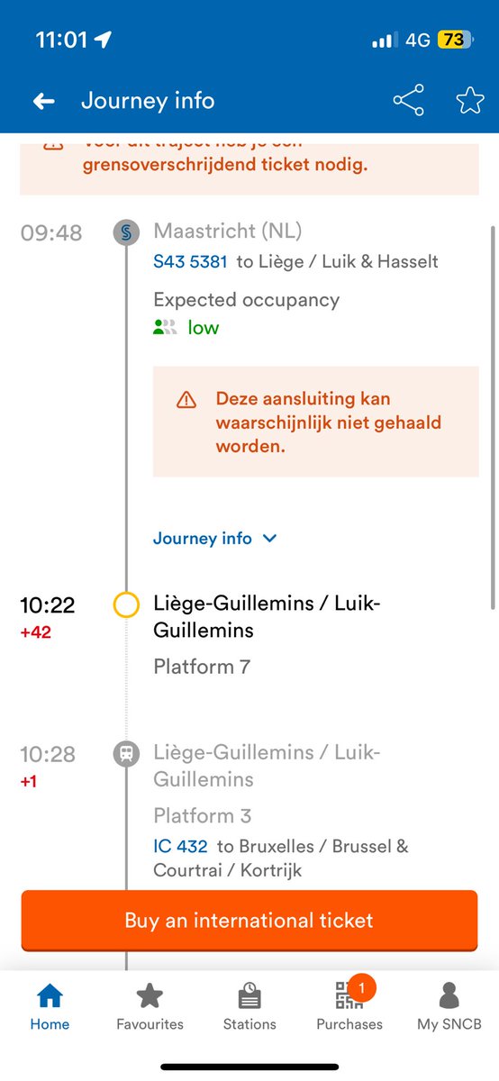 simon__sy's tweet photo. @SNCB_Int how can you relate on your service for 34 min trip there is already extra 42 minutes waiting in the train and 2 connections where lost great servic🤬😡 https://t.co/tOVHzspAZa