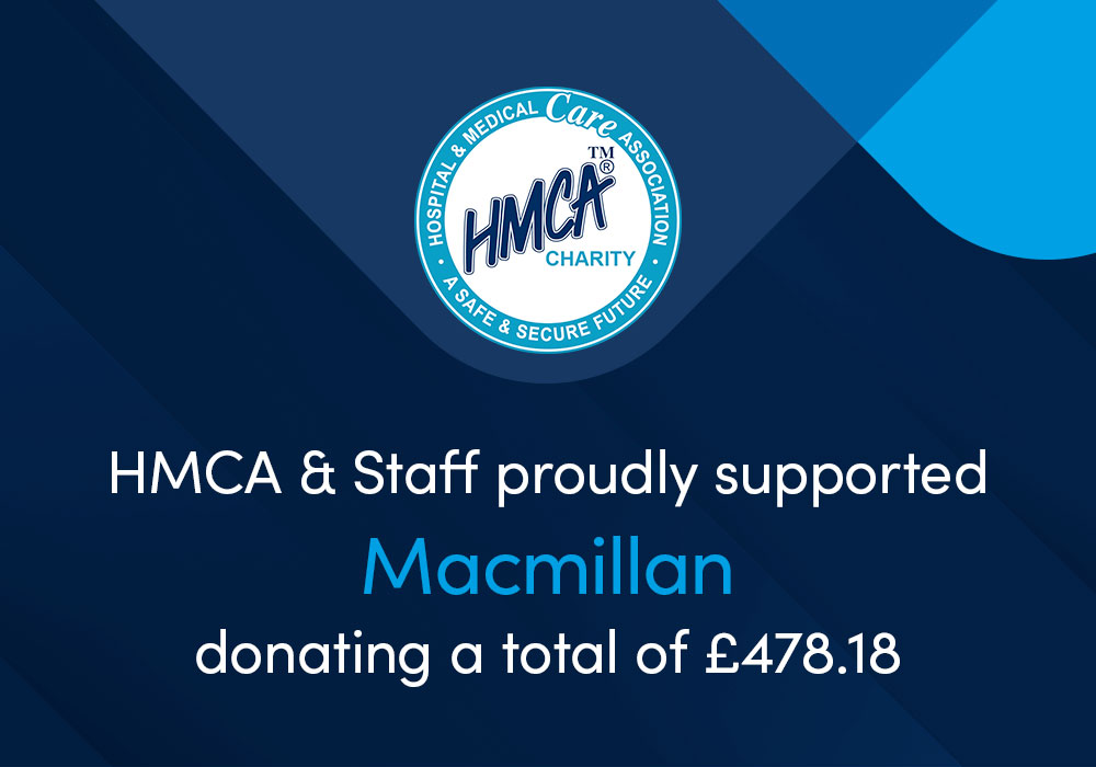 Through staff fundraising, HMCA raised and donated £478.18 to Macmillan.