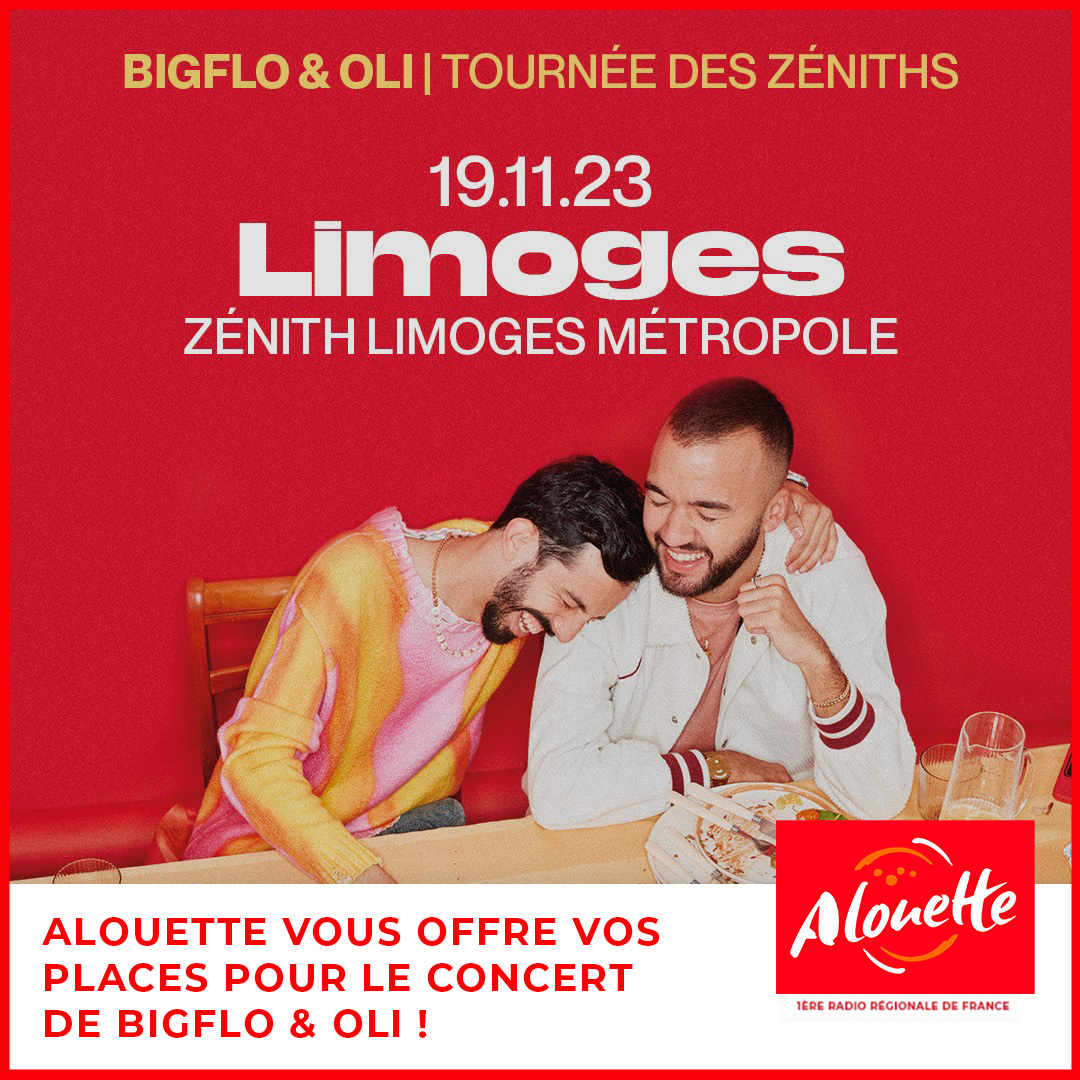 AlouetteRadio's tweet photo. 🎁 CONCOURS 🎁
.@bigfloetoli débarquent à #Limoges le 19 novembre, et Alouette vous offre vos places ! 🎤📷🔥

Pour participer : 
➡️ RT + Follow @AlouetteRadio 

🍀 Tirage au sort le 10 novembre https://t.co/G6rTfdzM0t
