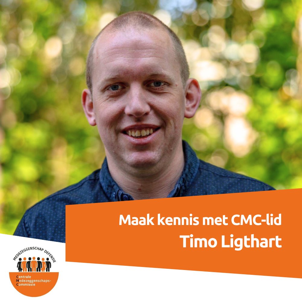 Timo Ligthart vertegenwoordigt sinds 2020 de Koninklijke Marine binnen de Centrale Medezeggenschapscommissie Defensie (CMC). Hoe zet hij zich in als CMC-lid? Maak in dit interview kennis met Timo 👉 bit.ly/3Mwx0y0#interv… #CMC #medezeggenschap #defensie