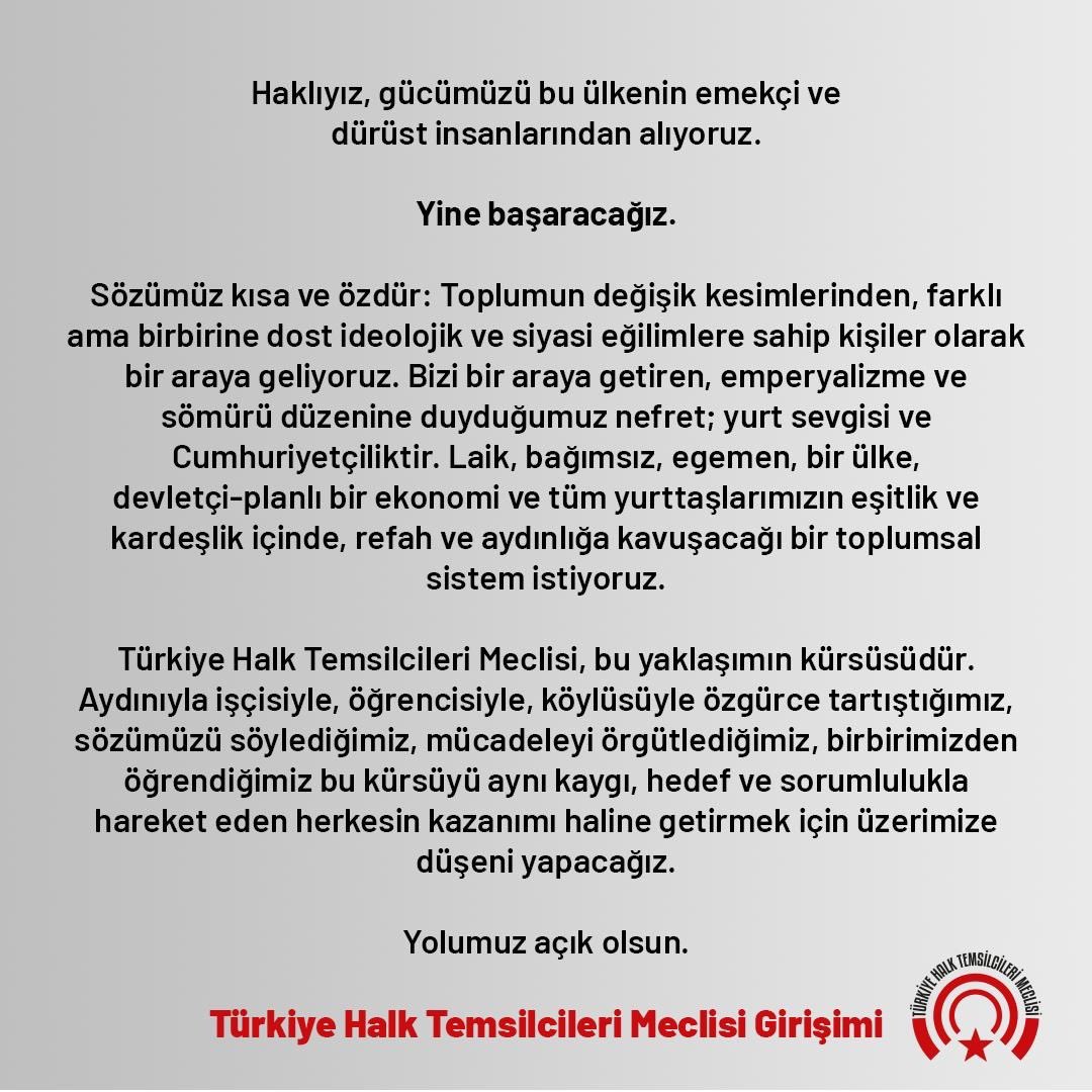 THalkMeclisi's tweet photo. Türkiye Halk Temsilcileri Meclisi yola çıkıyor 👇 https://t.co/BwZltRM7pT