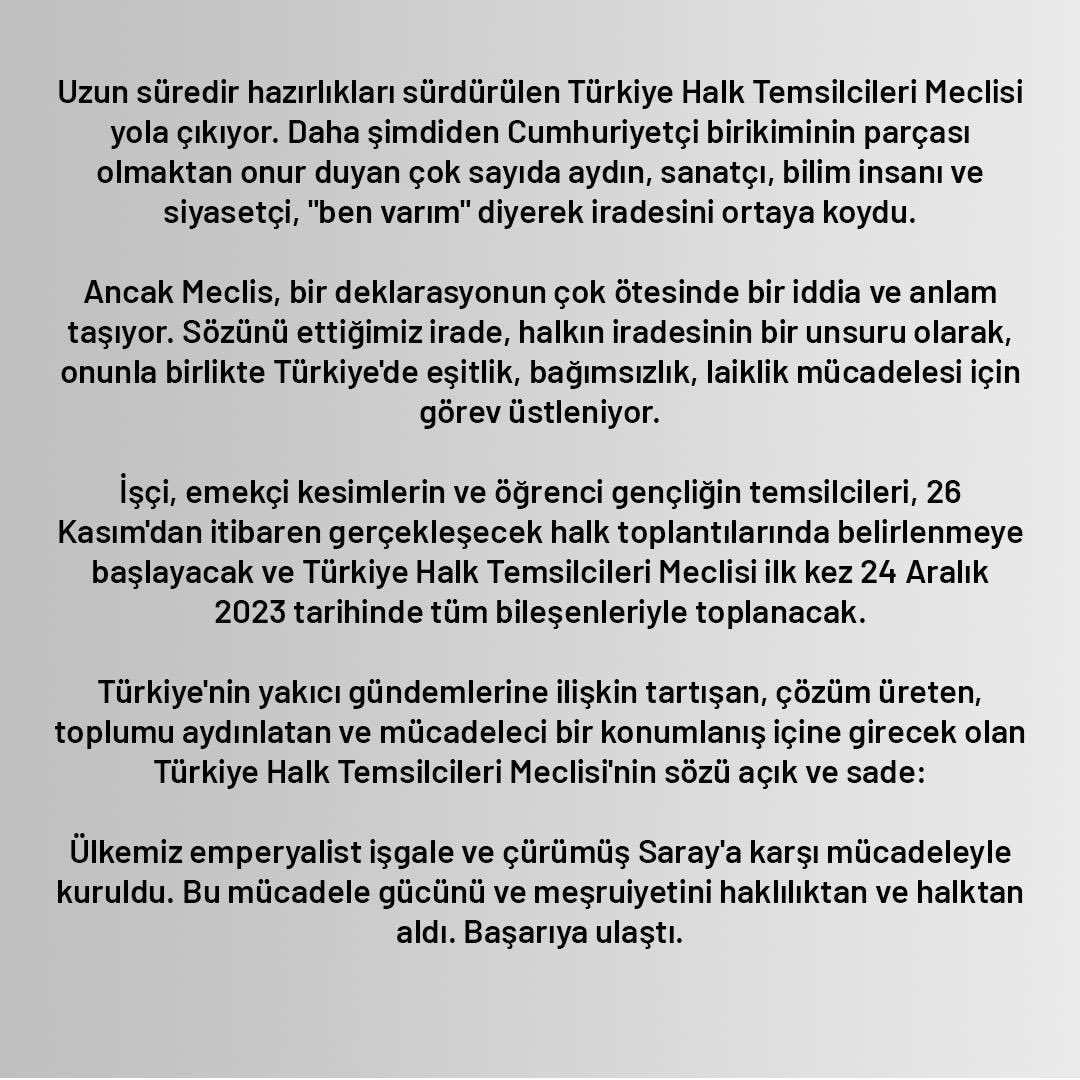 THalkMeclisi's tweet photo. Türkiye Halk Temsilcileri Meclisi yola çıkıyor 👇 https://t.co/BwZltRM7pT