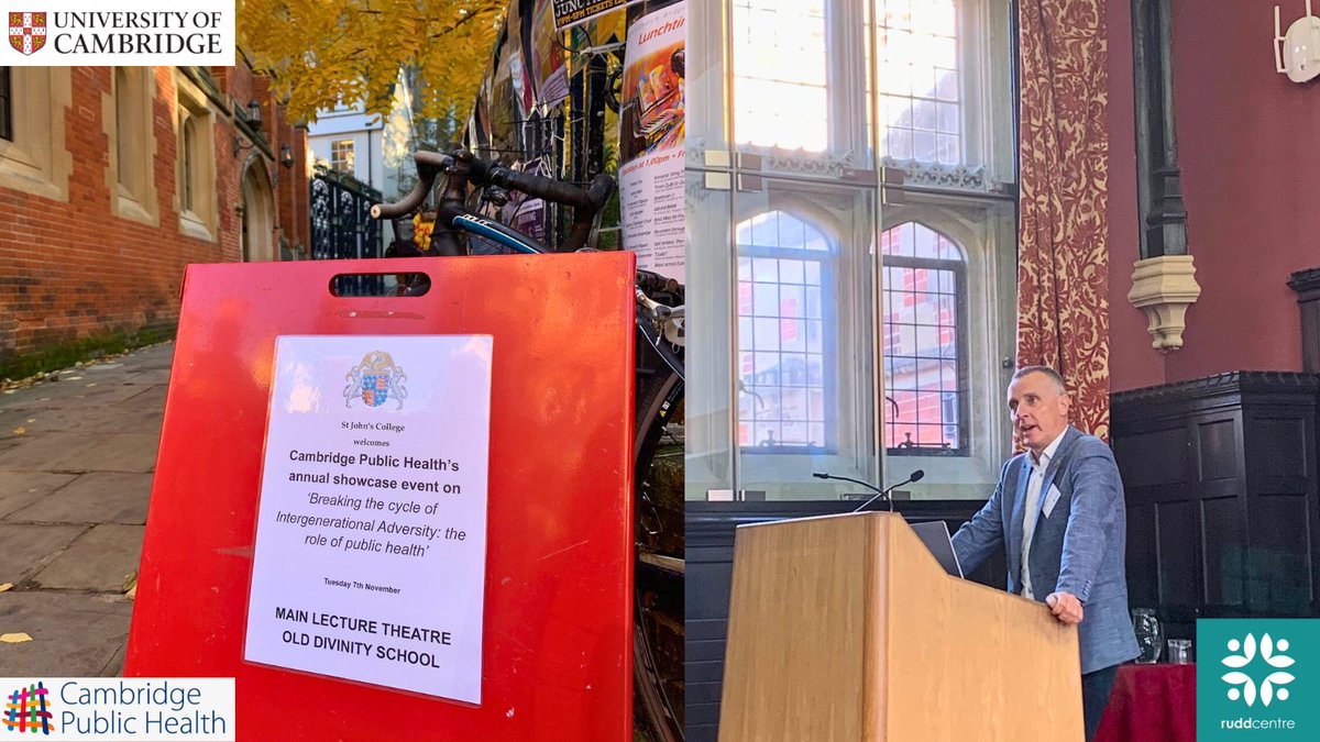 Our @RuddCambridge Director & Co-Director of @CamPubHealth Prof Harold says 'A key lesson we've learnt over recent years is the importance of communication & effective #research to communicate messages around public health to help break cycles of intergenerational adversity...…