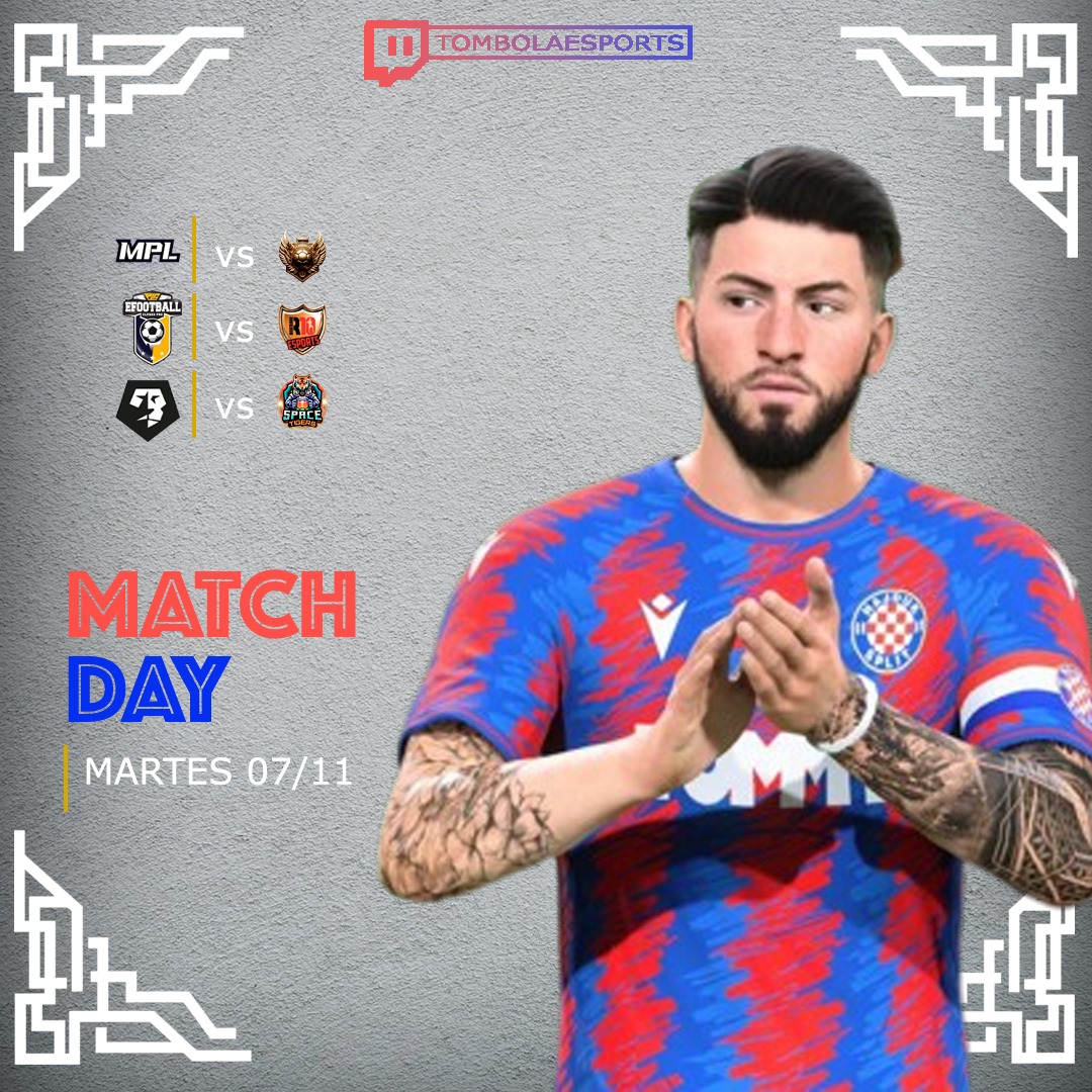 TeamOgmiosEAFC's tweet photo. #MATCHDAYTOMBOLA
🤙 Segunda jornada de competiciones.
•Jornada importante, en la que lucharemos por sacar un +9...

🕜22:20 @MPL_VSL_EAFC24 vs @ElevenLegendss
🕜22:40 @PLGeFootBall vs @Ricar10eSports
🕜23:00 @VFOspain vs @SpaceTigersClub

Te esperamos:
📺 https://t.co/MonSu7ie2l https://t.co/MK9IlQxXR2