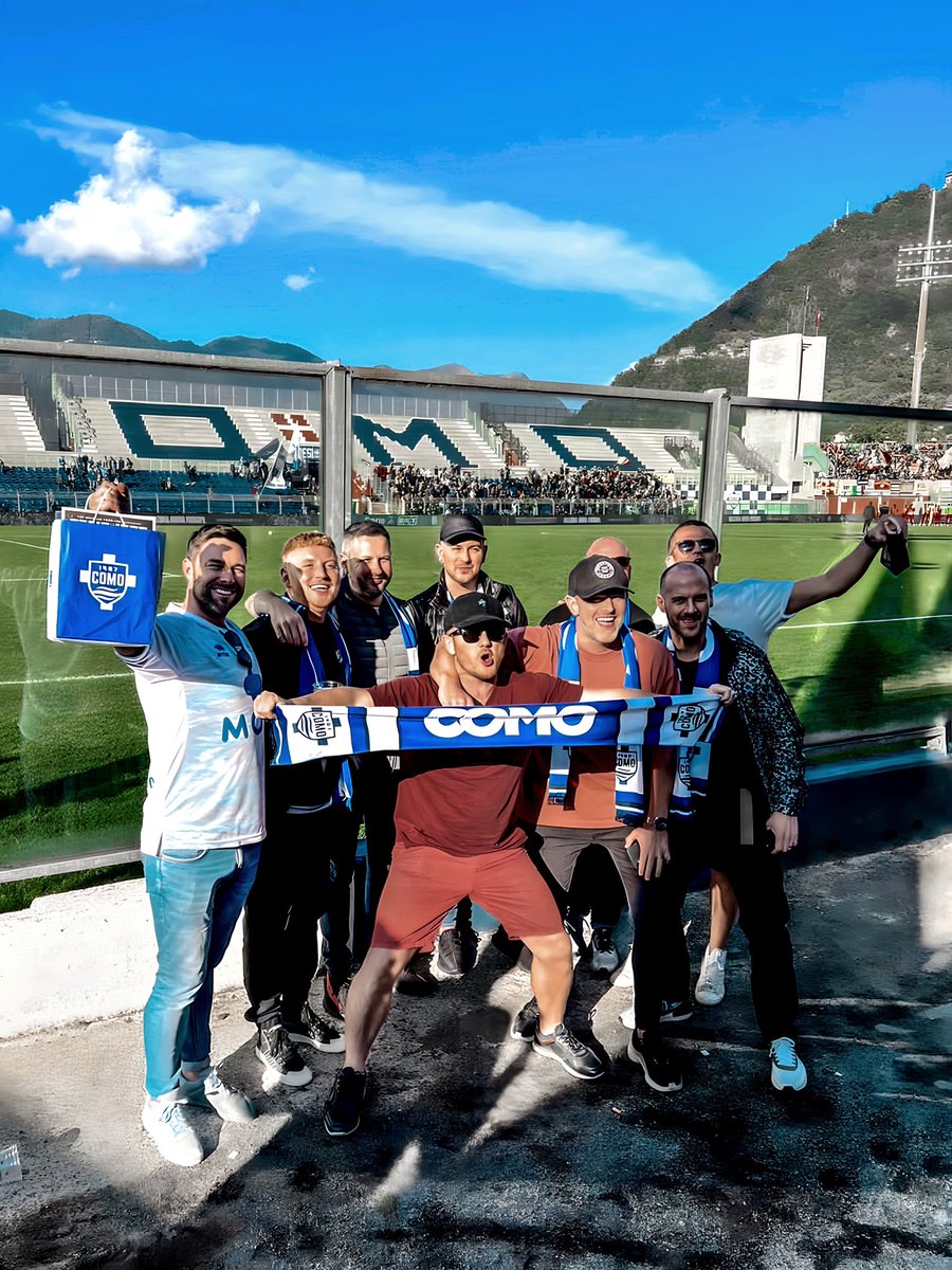 1/3 'I was thrilled when I found out that @Mysteryawayday was going to send me to Lake Como. We're all really excited to be here! We're going to go look around the lake and all the tourist sights after the game.”