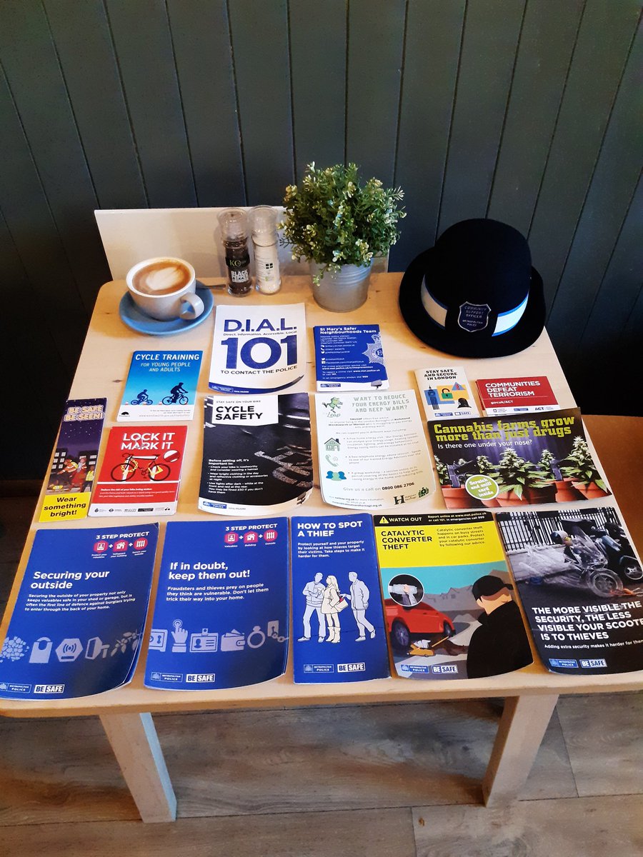 Join your Designated Ward Officer for a Cuppa with a Copper here at Suzette, 20 Battersea Square. I'll be here until 11am to answer your questions and provide information and advice. <a href="/MPSWandsworth/">Wandsworth Police</a> #MyLocalMet