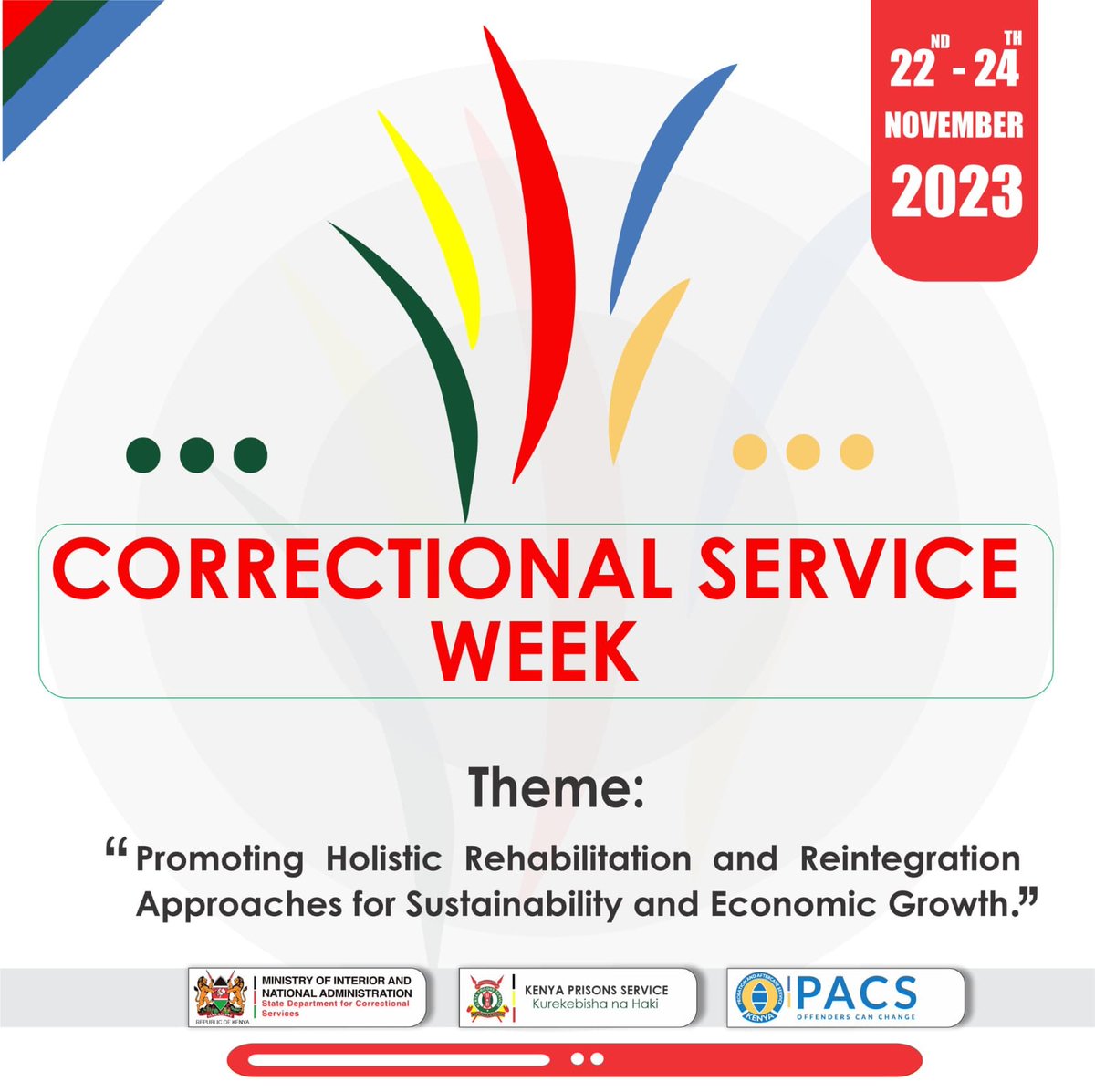 @ProbationKE seeks to raise awareness about the role and importance of non-custodial measures in Kenya in rehabilitation and reintegration of offenders
#CorrectionalServiceWeek2023
#CorrectionalServiceWeek
#CSW2023
#OffendersCanChange
#ReformingLives
#BuildingSaferCommunities