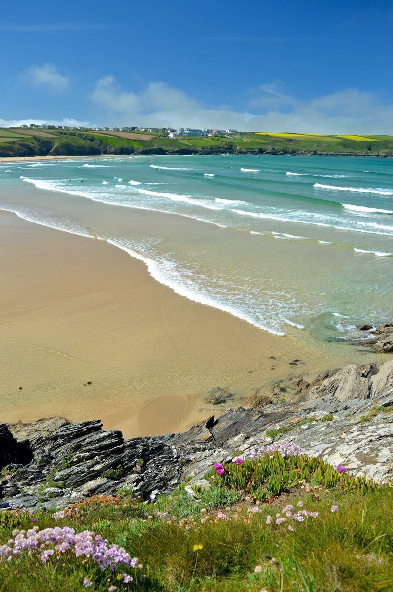 Sunnier times at gorgeous #Crantock #Cornwall