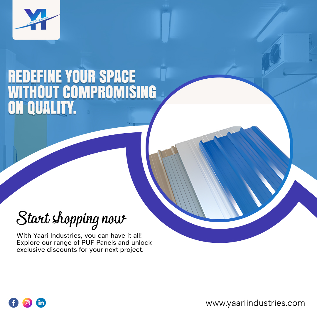Revamp your space with premium quality PUF Panels from Yaari Industries and elevate your surroundings without compromise. 
Explore our range now and redefine excellence. 

Visit yaariindustries.com 

#YaariIndustries #QualityRedefined #SpaceTransformation