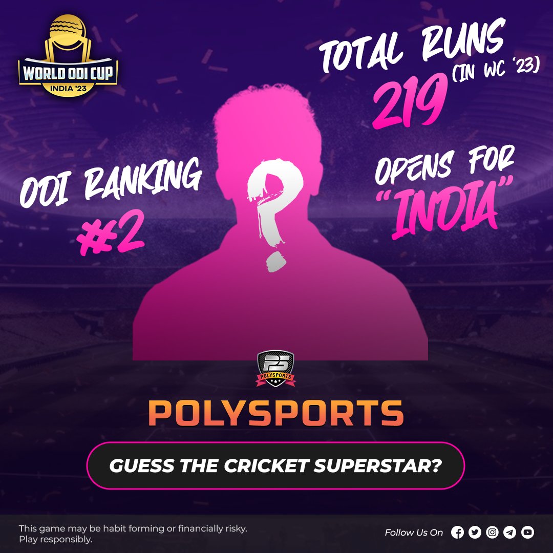 polysportsio's tweet photo. 🏏 Think you know your cricket stars? Test your knowledge with our 'Guess the Cricketing Star' challenge! Put your skills to the test and see if you can name them all! 🌟🎮 

Download the app now👇🏻
https://t.co/xV0dS3SBFY 

#Polysports #cricket #CWC23 #cricketworldcup23 https://t.co/47MMdXLI1d