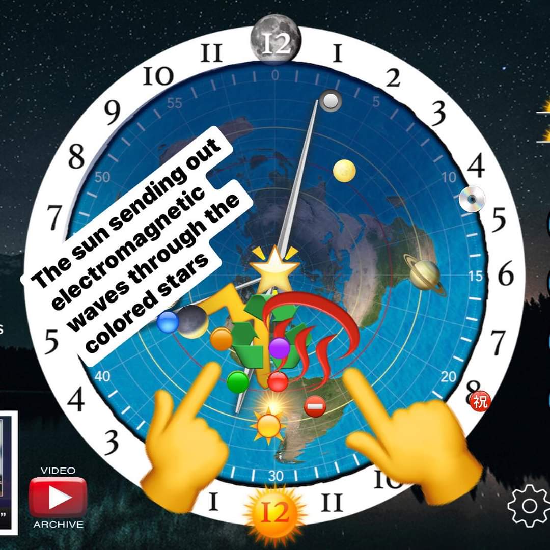 sdaws5MUFC's tweet image. God’s Wheel of Life.
11-7-23 at  12:00 pm EST
Sun ⚪️🔥16°21’ S Lats 
Moon 🌝❄️11°0’ N Lats
Mercury 🟣🔥
Venus 🟠🔥
Mars 🔴❄️
Spica 🟢🔥
Regulus 🔵🔥
Jupiter 🌕❄️
Antares 📛❄️
Saturn 🪐❄️
Uranus 🔘❄️
Neptune 💿❄️
Pluto ㊗️ ❄️