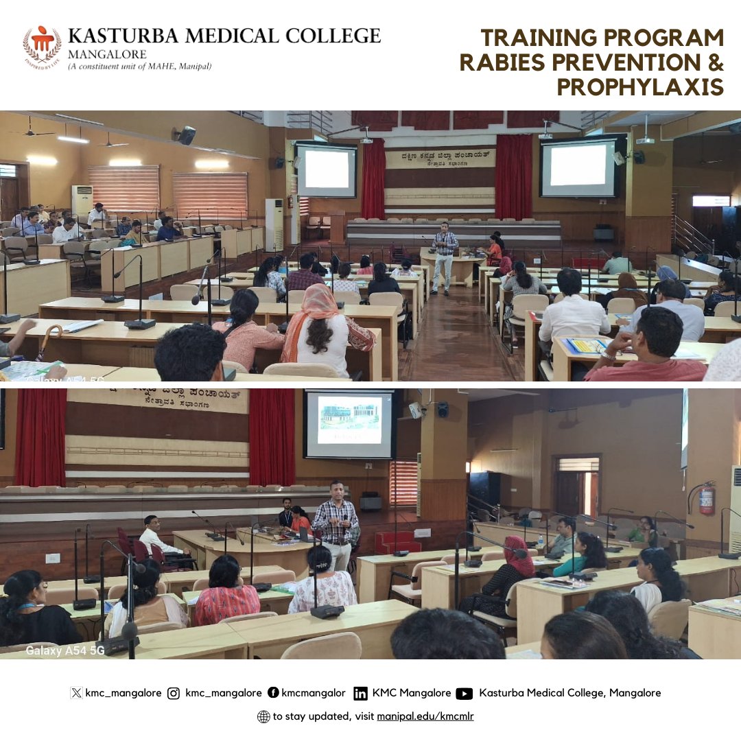 Dr. Ramesh Holla, Assoc Prof Community Med, was the resource person for a training session on Rabies Prevention and Prophylaxis held today at the ZPO.

The training, in association with DHFW, Mlore, aimed to equip medical officers with crucial insights into rabies prevention.