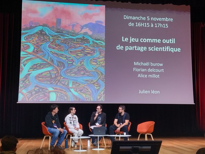 NairolfDel's tweet image. Dimanche, j&apos;ai eu le plaisir de pouvoir m&apos;exprimer sur les jeux et la médiation scientifique à Nantes pour @LesUtopiales  avec @MichaelBurow et Alice Millot sous la houlette de Julien Léon.

#Utopiales2023