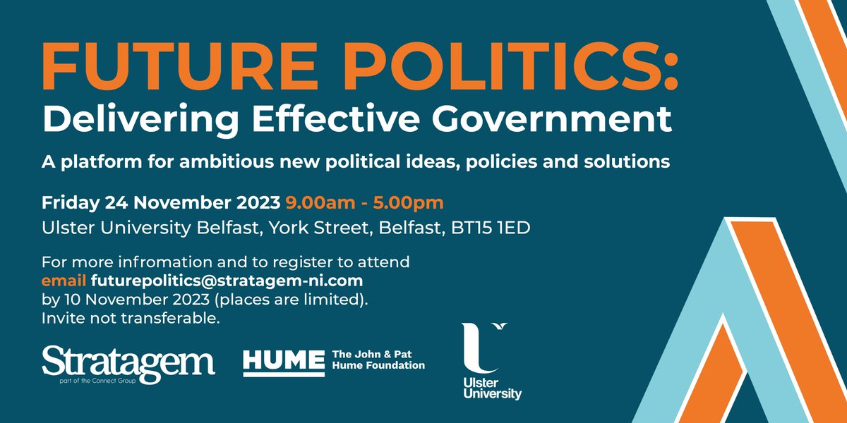 StratagemNI (@stratagemni) on Twitter photo 📢Just over two weeks until #FuturePolitics2023, we are delighted to announce that Former Deputy First Minister for Scotland <a href="/JohnSwinney/">John Swinney</a> MSP will provide keynote speech
📢To find out more, visit tinyurl.com/3jkaz7dp 📢Just over two weeks until #FuturePolitics2023, we are delighted to announce that Former Deputy First Minister for Scotland <a href="/JohnSwinney/">John Swinney</a> MSP will provide keynote speech
📢To find out more, visit tinyurl.com/3jkaz7dp