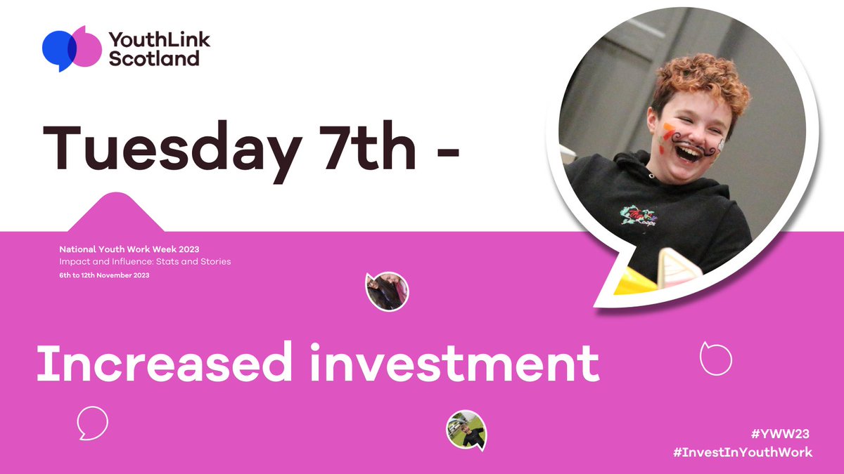 To #InvestInYouthWork is to Invest in Scotland's future. The young people we work with deserve the best quality service we can provide and without funding, we can't deliver that. I would urge people in power to support us in the Youth work sector with more investment.  #YWW23