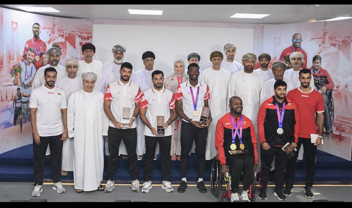 تكريم مستحق للأبطال 
أصحاب الإنجازات.دورة الألعاب الآسيوية الـ19 ودورة الألعاب الآسيوية البارالمبية الـ4، <a href="/OmanOlympics/">Oman Olympic Committee</a> #اللجنة_الأولمبية_العُمانية