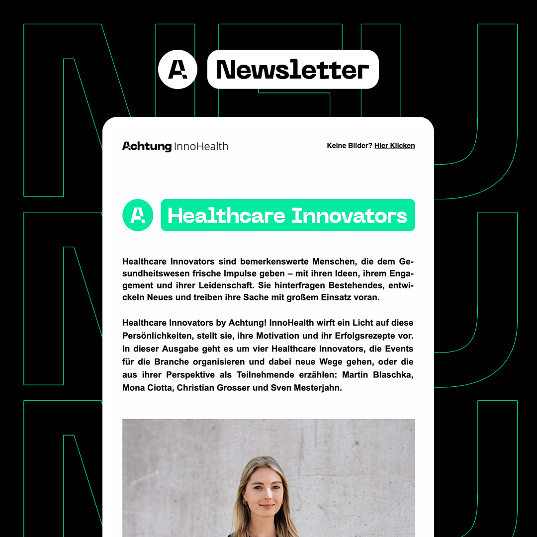 Premiere! Die erste Ausgabe des Newsletters „Healthcare Innovators“, der von Simeon Atkinson mit gegründeten Agentur Achtung! InnoHealth, ist raus! 🚀 

🎯 Fokusthema sind Healthcare-Events.

Zur Ausgabe: 8ng.me/hci_1
Zum Abo: 8ng.me/hci_anmeldung

#Healthcare
