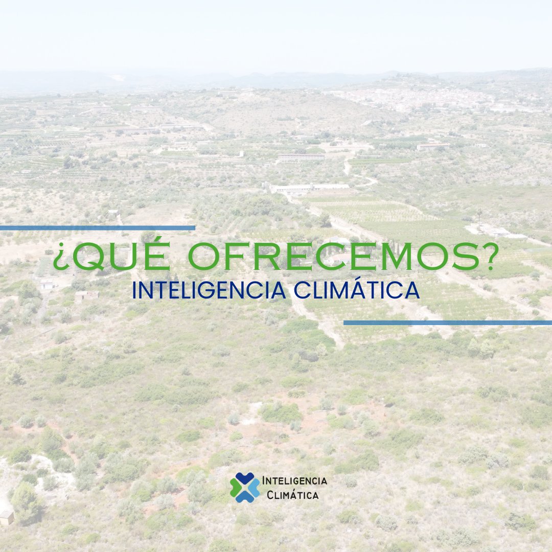 inteligenciacli's tweet photo. 1/2 
¿QUÉ OFRECEMOS? 

🔊 Trabajamos en una amplia variedad de productos 

🌀 🌧️🌞 CAMBIO CLIMÁTICO. CLIMA Y METEOROLÓGICA.

🔥🏘️  RIESGOS NATURALES Y ORDENACIÓN DEL TERRITORIO.

#CambioClimatico #clima #riesgosnaturales #incendios #Inundaciones #planificacion #Movilidad https://t.co/7N0nBndDcj