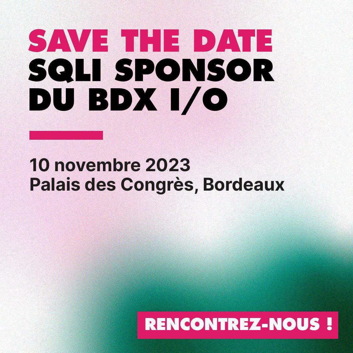 SQLI_FR's tweet image. #Evénement Nous sommes très heureux d’être sponsor Impérial du @bdxio 2023 !
Retrouvez-nous le 10 novembre pour échanger avec nos Experts et participer à nos animations !
Nous avons hâte de vous y retrouver 🤗
#Playthedigitalgame #bdxio2023