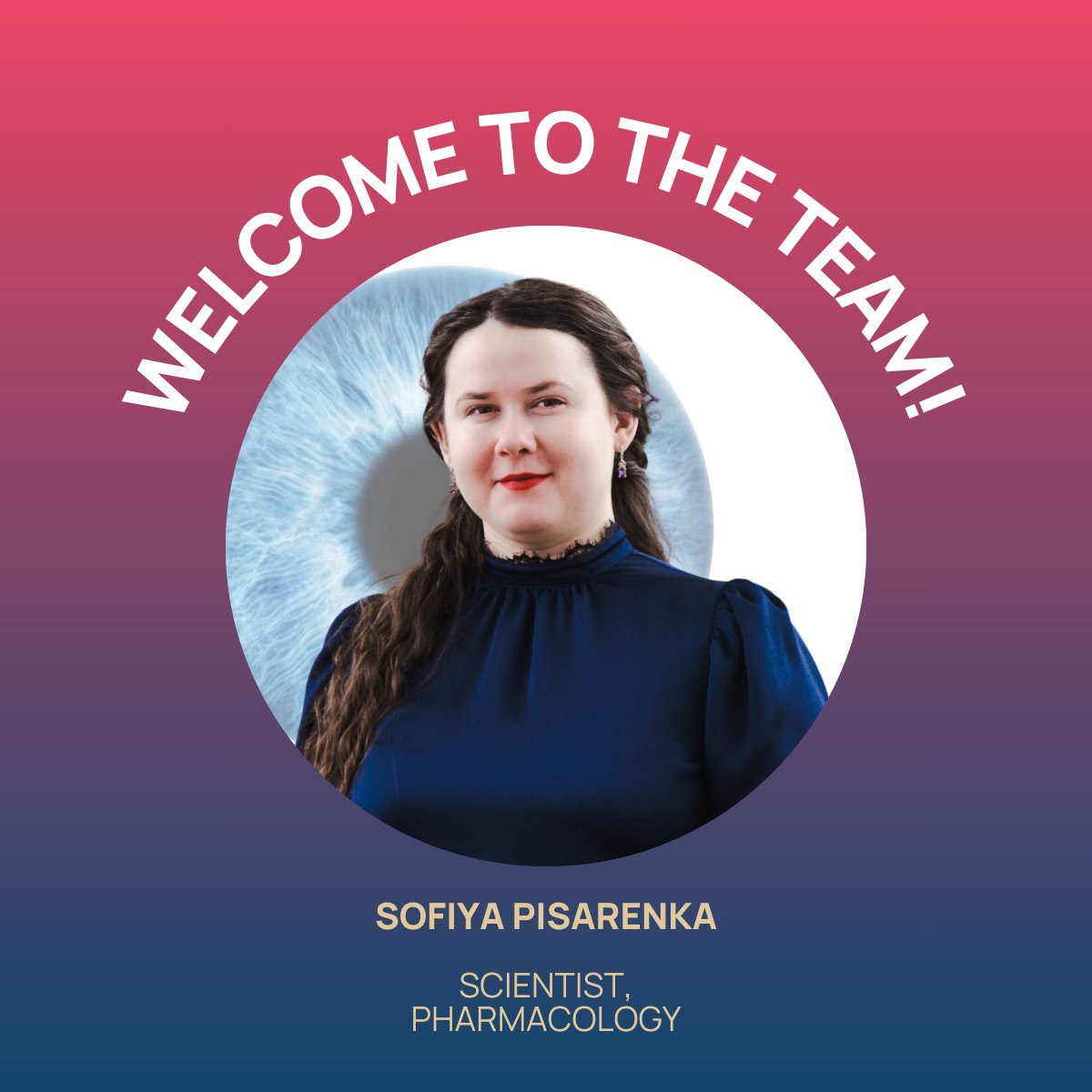 We welcome Sofiya to the team as our Scientist, Pharmacology. 🎉 

#WelcomeAboard #GeneTherapy #ophthalmology #ComplementBiology #team #JobOpening #JoinUs