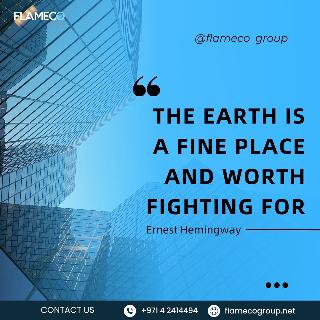 Let's continue the fight for a greener, more sustainable world.

🌐 flamecogroup.net
📞+971(4)2414494

#ProtectOurPlanet #FightForEarth #sustainability