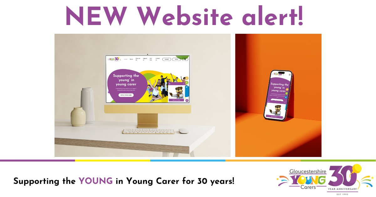 We've launched our brand new website!  Referrals can now be made directly through our website, which we hope will make it easier to connect young carers with the support they need.  Many thanks to Richard <a href="/omega3design/">omega3design</a> for all of his hard work and guidance on the journey 🖥️💻📱