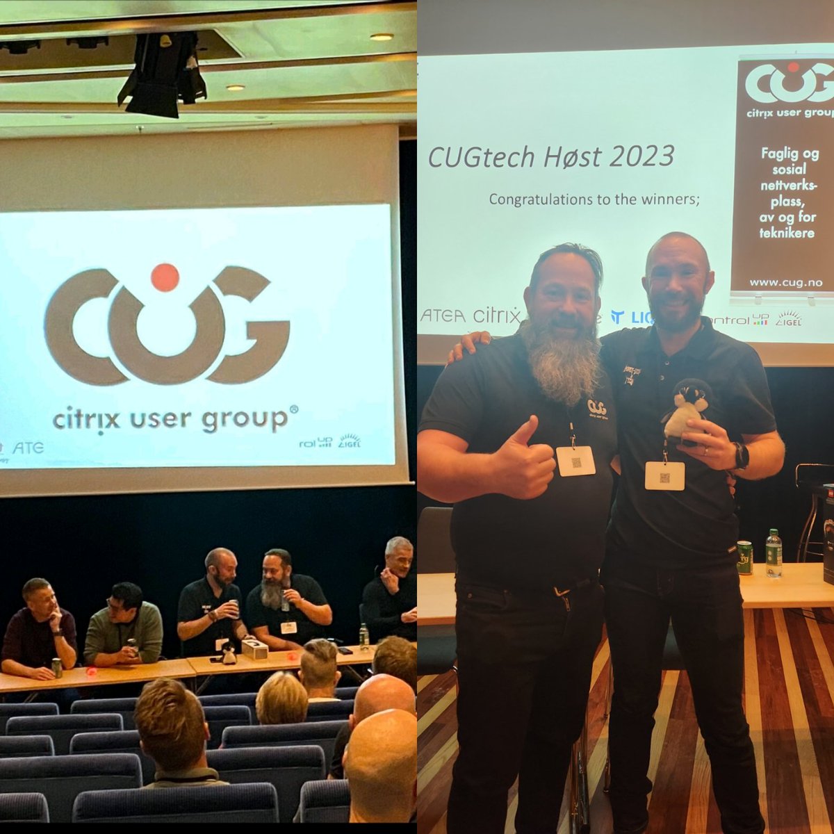 LilleBear's tweet image. @msandbu Don&apos;t forget to bring the #CUGtech walking trophy to NICconf tomorrow, @Bindertech and I are looking forward to post a new picture holding it. You will get another chance next year, but then at #EUCtech #EUC #EndUserComputing @citrix  @Microsoft