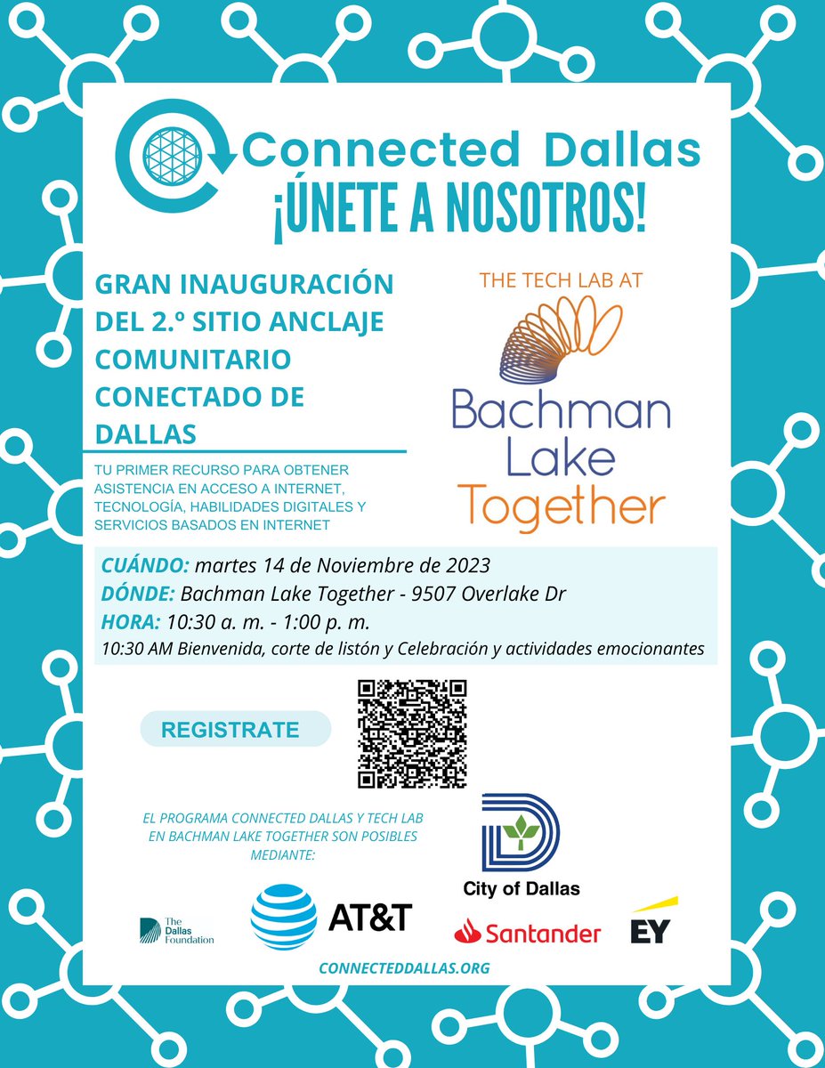 We're thrilled to announce that on Tuesday, November 14, 2023, we'll be celebrating the Grand Opening of our 2nd Community Anchor Site in partnership with Bachman Lake Together! 🏠🤝

REGISTER HERE: buff.ly/3QG8UDw