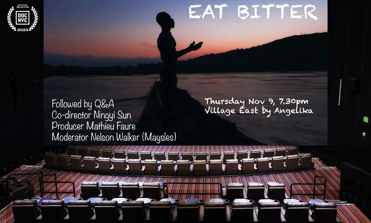 Come join us for the screening of EAT BITTER at the Village East by Angelika this Thursday at 7.30pm! @AfricanFilmFest @AADocNetwork @blindianproject @DOCNYCfest
