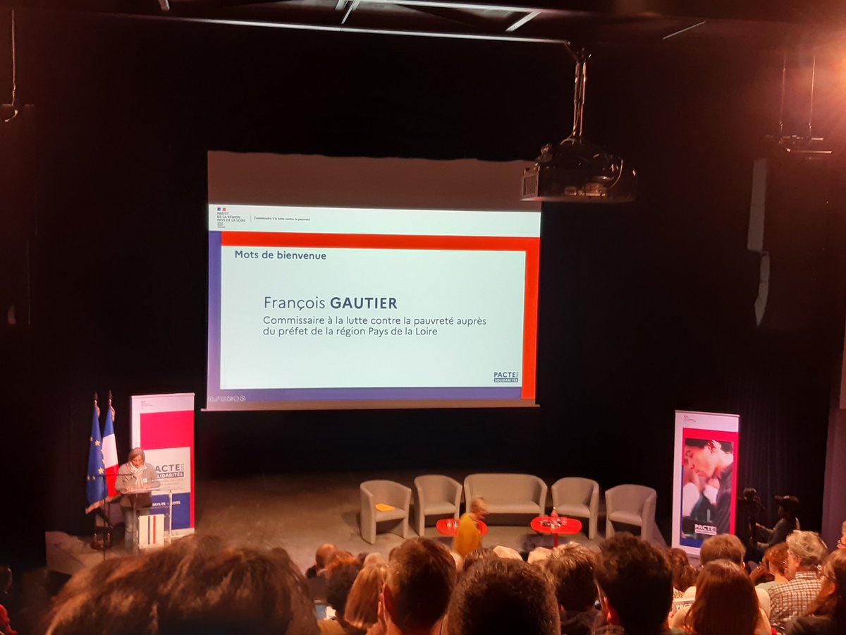 Très belle mobilisation des acteurs sociaux lors de la conférence regionale pacte des #solidarite en pays de la Loire dans la lutte contre la pauvreté et la précarité énergetique @EDF_PdL @NatDouziech