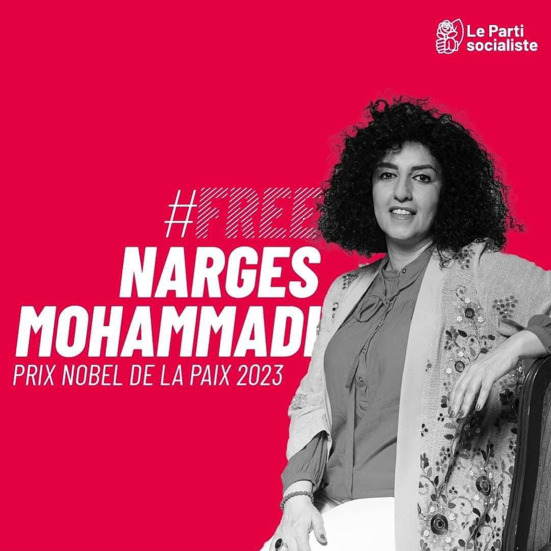 🔴Détenue dans des conditions inhumaines pour son action en faveur des droits humains, Narges Mohammadi est maintenant privée de soins parce qu’elle refuse de porter le voile.

Notre détermination doit être à la mesure de son engagement #FemmeVieLiberté #FreeNargesMohammadi