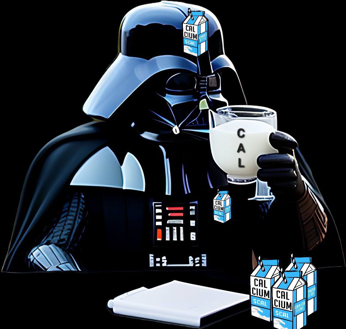 FelineSithLord's tweet image. Do you wonder where Darth Vader draws his strength from? Witness it for yourselves – the power of #CAL cium #CalciumPower 💪🌌 #jointhecalside