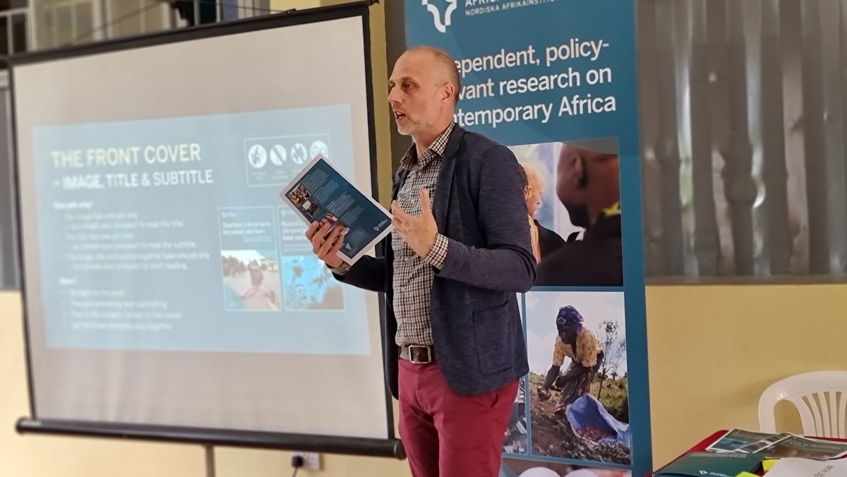 NordicAfrica's tweet photo. Wrapping up our second day of science communication workshops in @MbararaUST  in which we delved into target mapping,  Science to policy communication strategy and writing for policy makers. Lively and engaged discussions among our participants! https://t.co/SMs1GlT25J