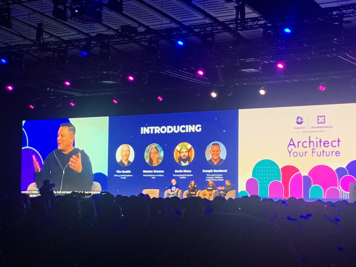 Let’s gooo <a href="/cloudtaquero/">Joseph Sandoval</a>!! I remember going to your multi-cloud panel with <a href="/SWDevAngel/">Lisa-Marie Namphy 😇</a> at KubeCon Seattle in 2018. Now, the KubeCon opening keynote 🎉