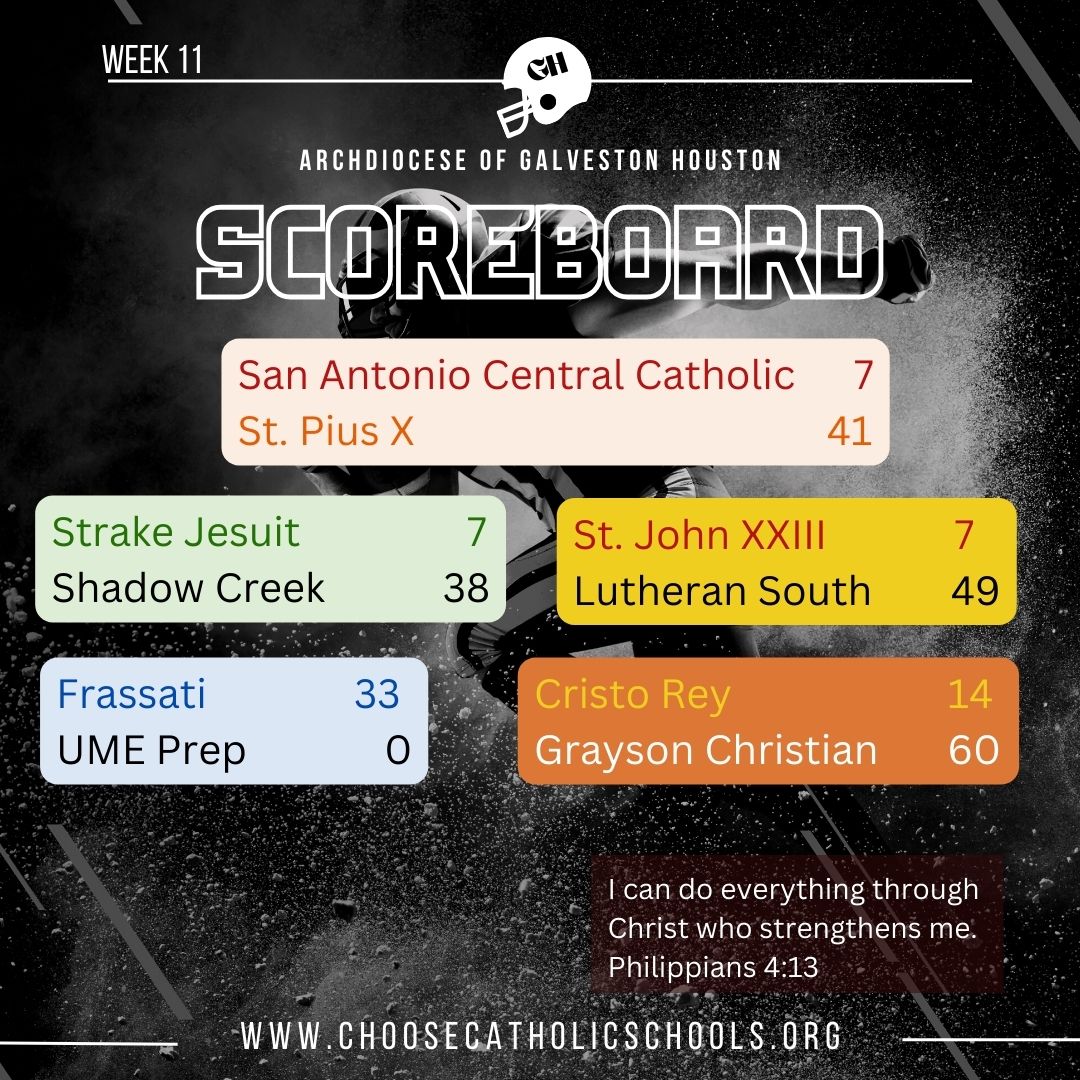 Week 11 Catholic School Football Re-cap.