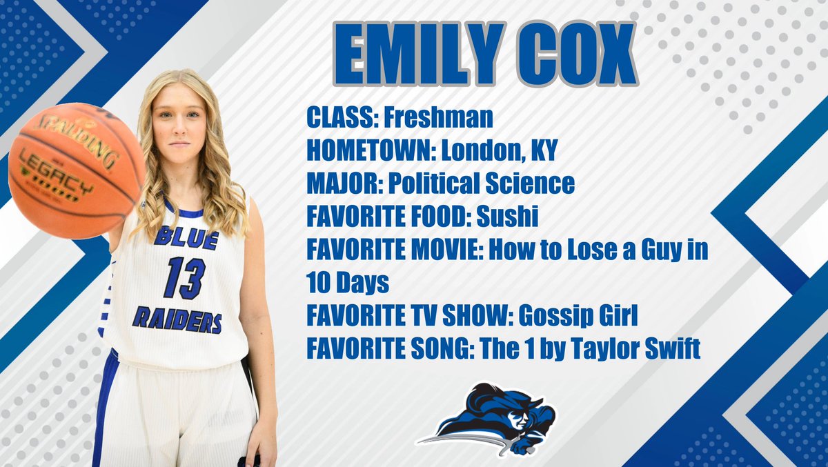 Meet our freshman who’s always smiling, Emily Cox 💙⚔️🏀