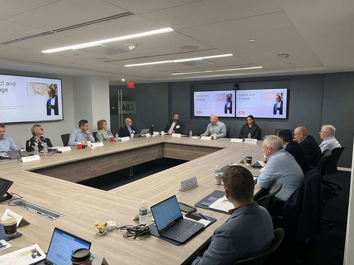 kmpOConnor's tweet photo. Joined by @ConsumerBankers sponsor @CGI_USA this morning for our #default management committee meeting to discuss how banks can be proactive using transaction data to better serve customers approaching default status! https://t.co/56HrPlIGu1