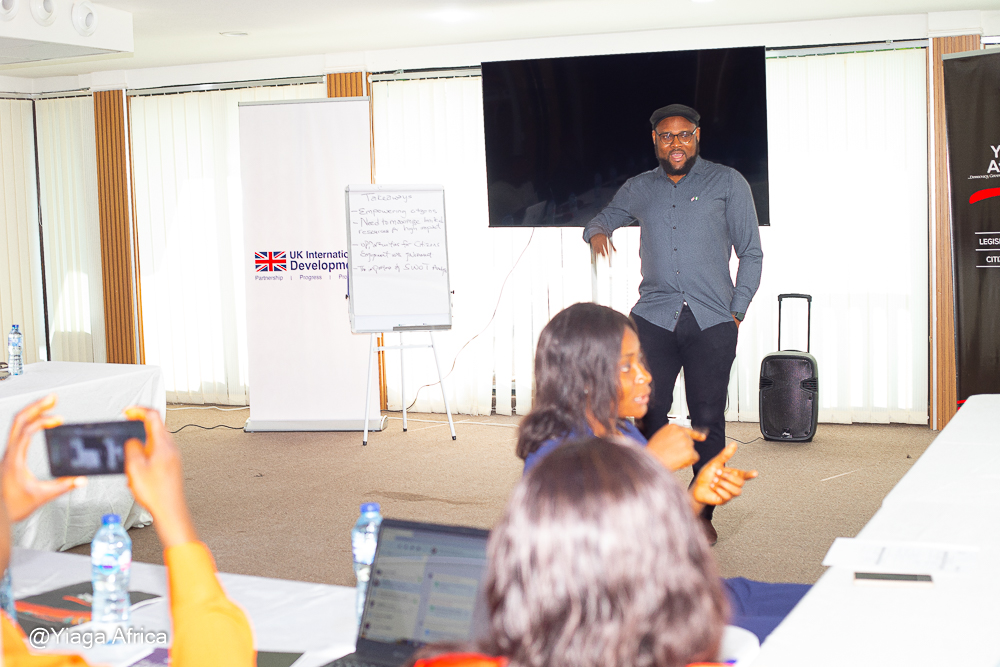 They received very valuable feedback from the experts, which will help them to shape their projects so as to ensure that they create the desired outcome. We also had our partner @UKinNigeria in the room with us, who inspired the participants with his message. #TurnUpDemocracy