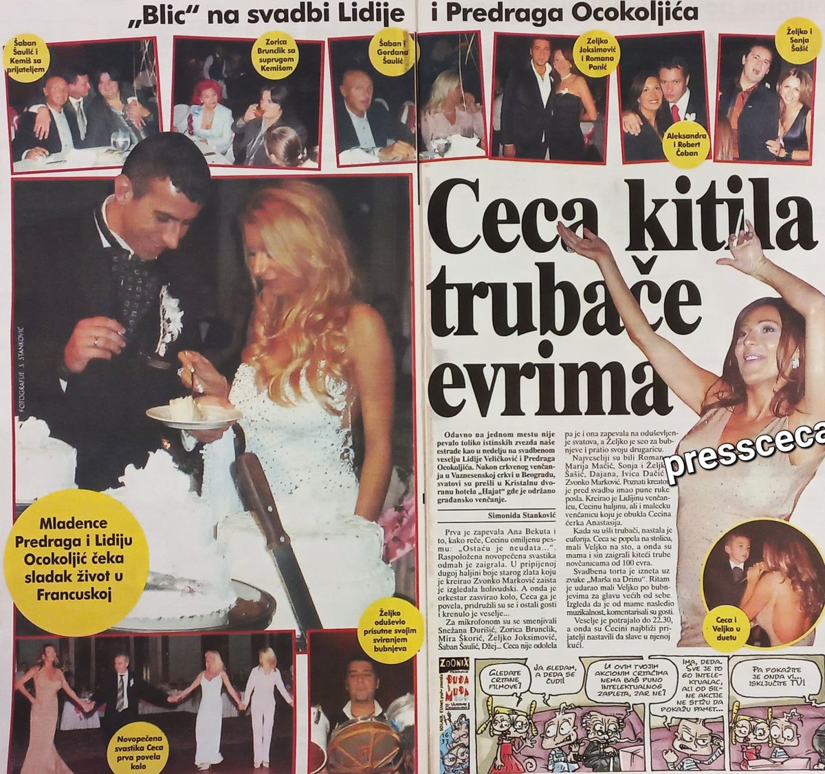 PressCeca's tweet photo. 📌 8.11.2004 Dnevni list Blic 🧾
#Ceca #Ceca2004 #CecaRažnatović https://t.co/NcOdjqIVlf