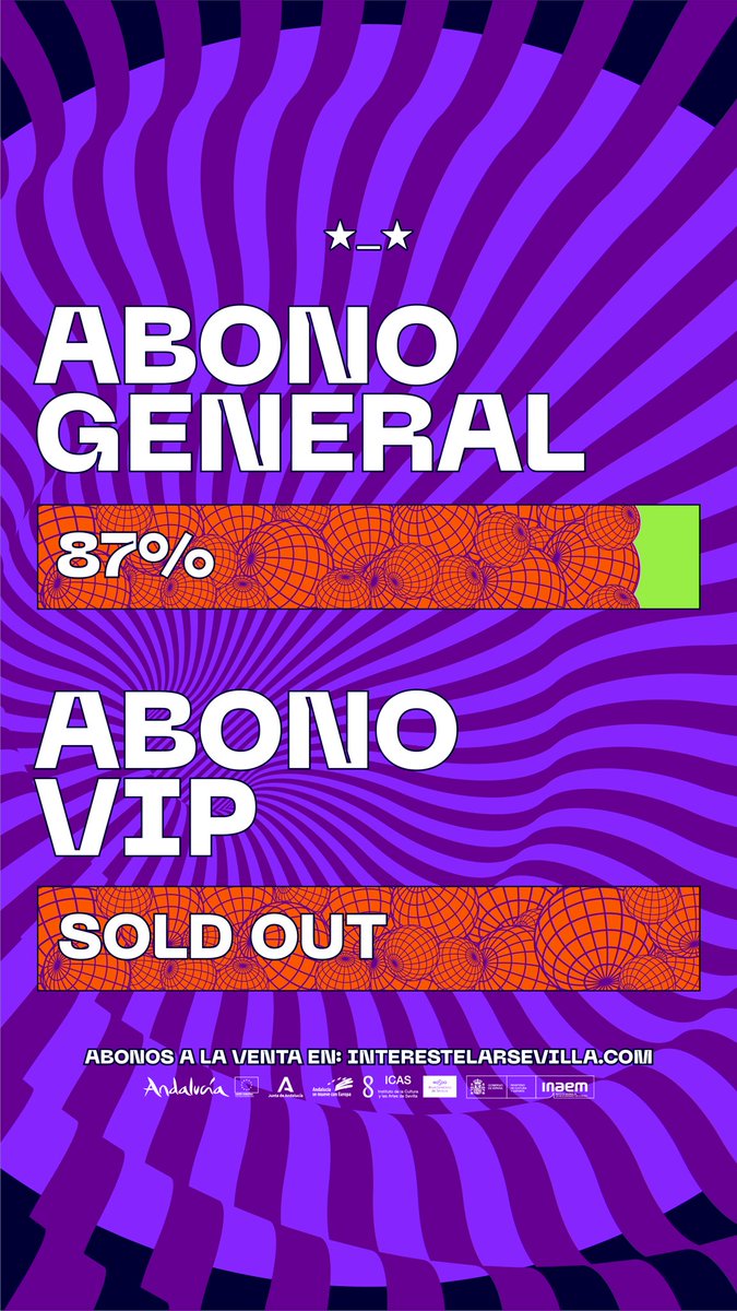 ¡El universo sobre mí! GRACIAS astronautas👩🏼‍🚀 Más del 87% de los abonos generales vendidos y Sold Out en VIP😱💫 ¡Consigue uno de los últimos abonos al precio actual!

interestelarsevilla.com