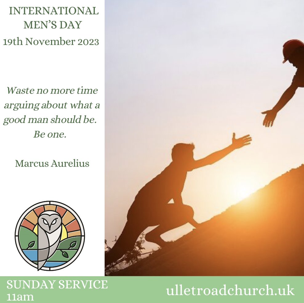 International Men's Day, service at @UlletRoadChurch 🤝
#InternationalMensDay #connection #community #SundayService #Unitarian