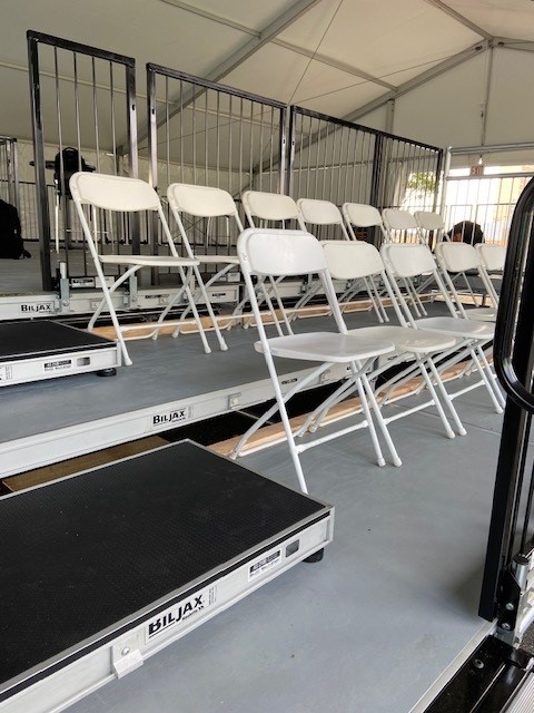 biljaxinc's tweet photo. It’s show time!! MATRA 2024 kicks off today. Stop by, meet the team &amp; check out our four new TF2100 tent flooring technologies designed this year:  apse end capabilities, tiered beam system, double decker system, &amp; ballast plate adapter for low level applications. #matra #tf2100 https://t.co/mthbFAEXRS